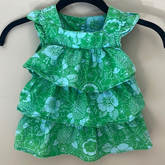 GIRLS OSHKOSH B’GOSH TIERED DRESS - Picture 1 of 5